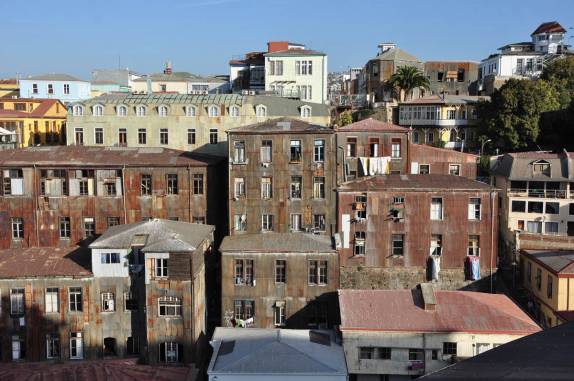 Um dos muitos cerros de Valparaiso, no Chile